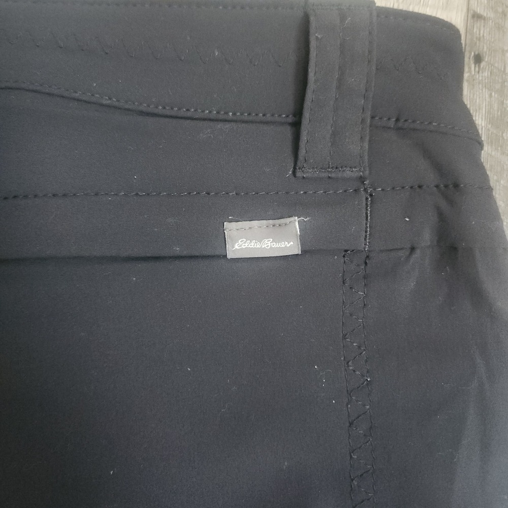 Eddie Bauer Shorts Womens 10 Black First Ascent Hiking Outdoor Stretch 7" Inseam - Picture 8 of 8